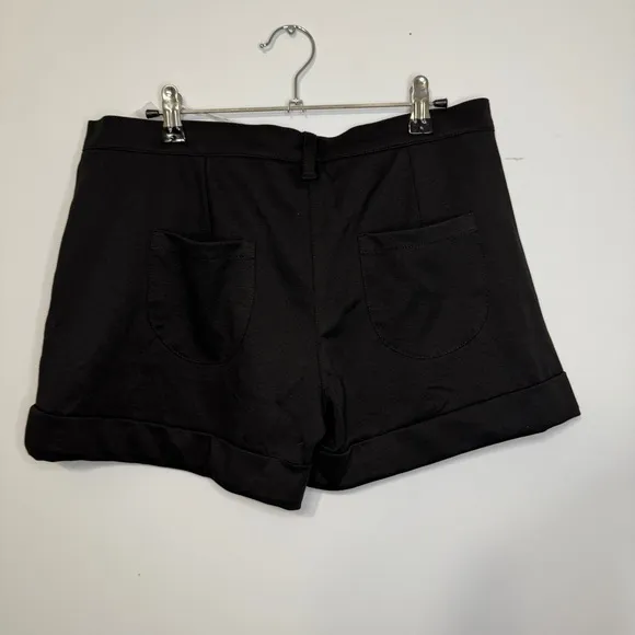 Fiorucci Black High-Rise Tailored Shorts Size IT 44 / US 30 | Made in Italy