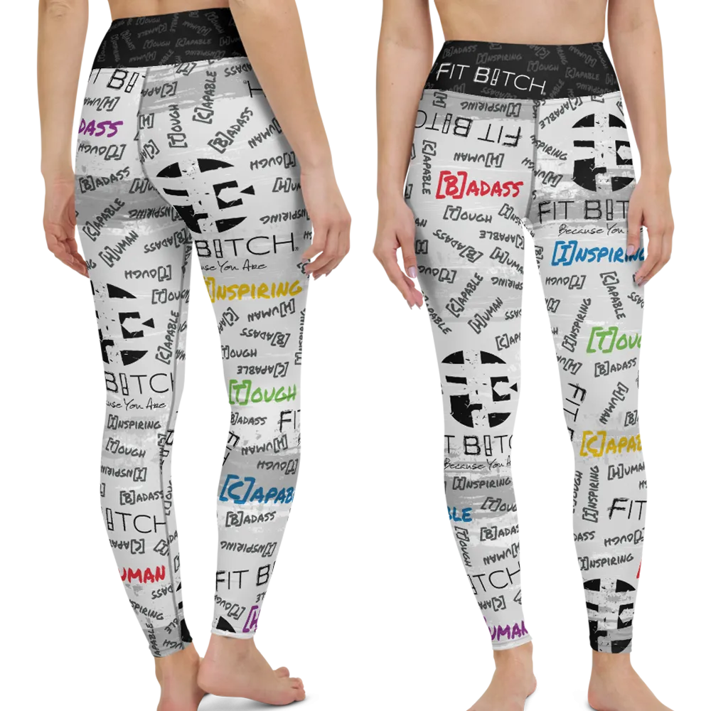 Fit Bitch - Yoga Leggings - Graffiti