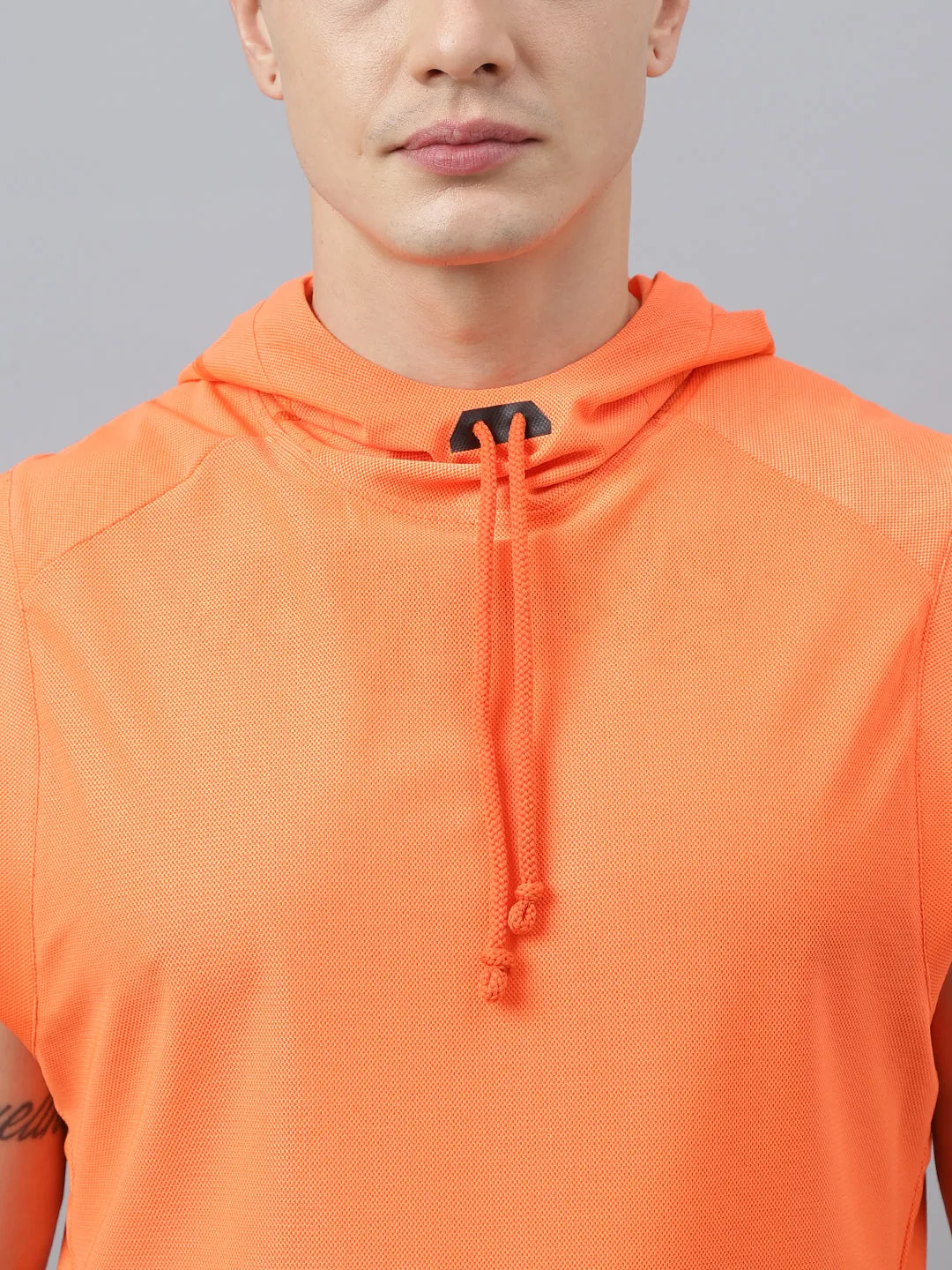 Fitkin men self design hooded tshirt