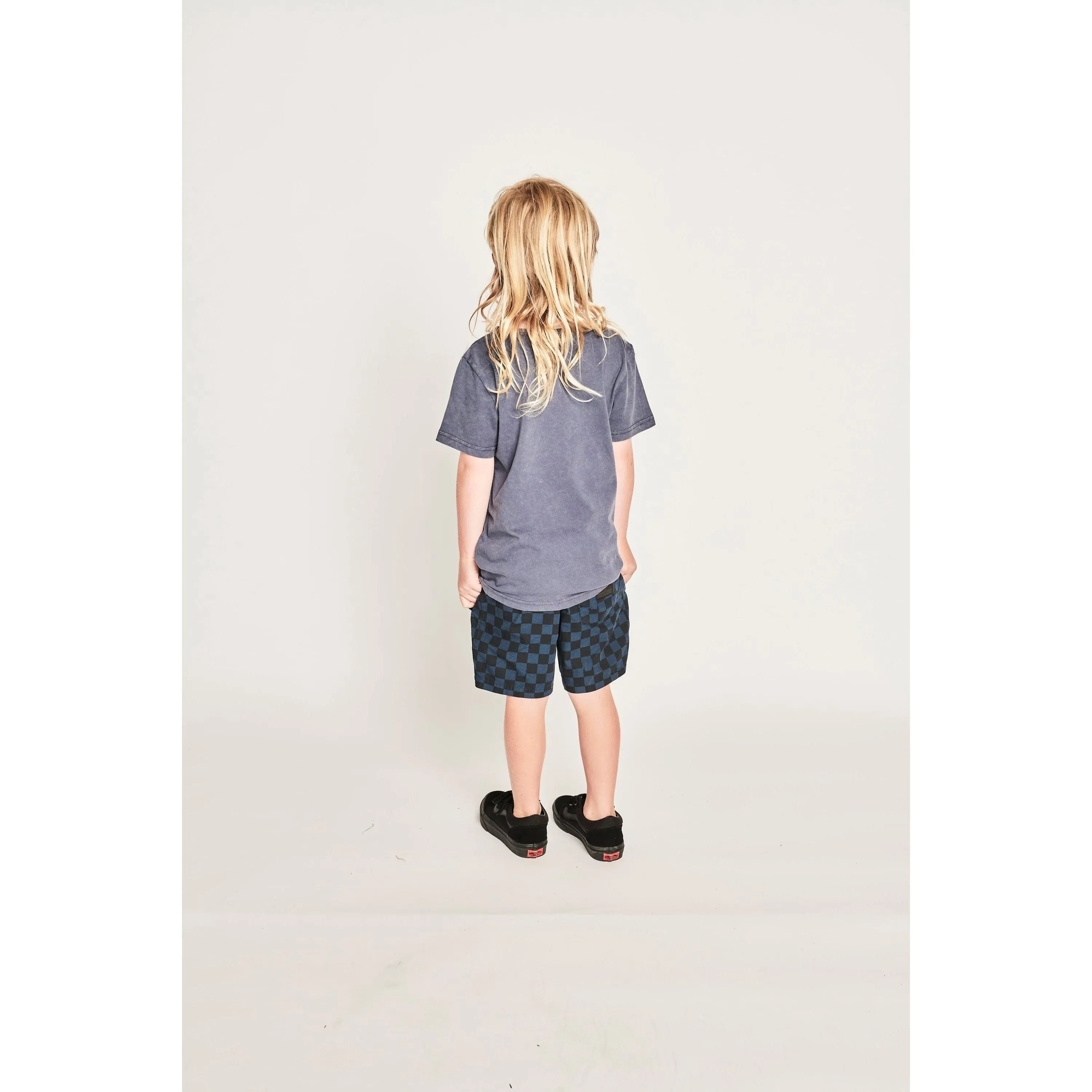 Flagged Wshort - Denim Check
