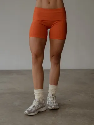 FLEX SEAMLESS SHORT - BRIGHT ORANGE