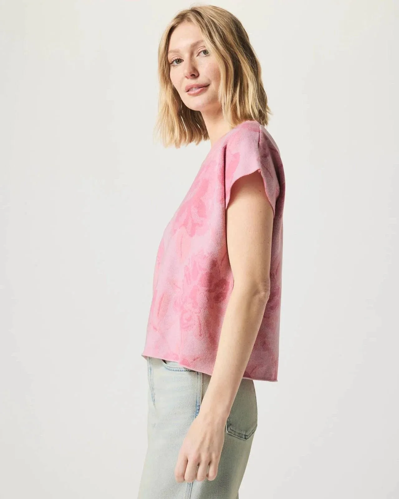 Flora Floral Sweater by Splendid | Pink Floral Multi