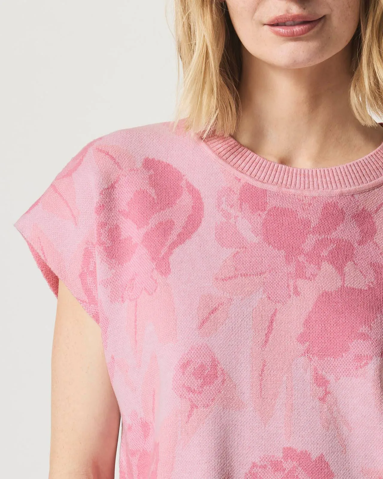 Flora Floral Sweater by Splendid | Pink Floral Multi