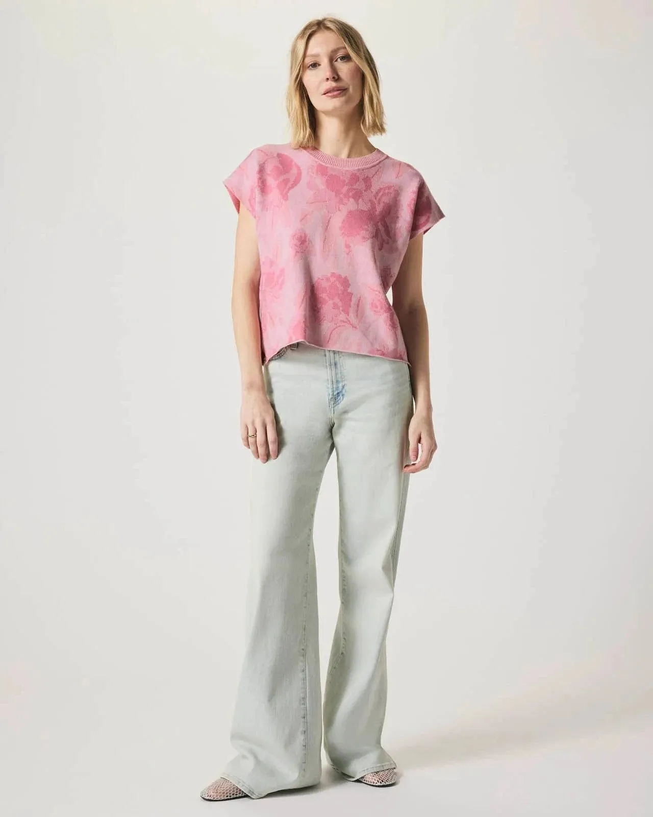 Flora Floral Sweater by Splendid | Pink Floral Multi