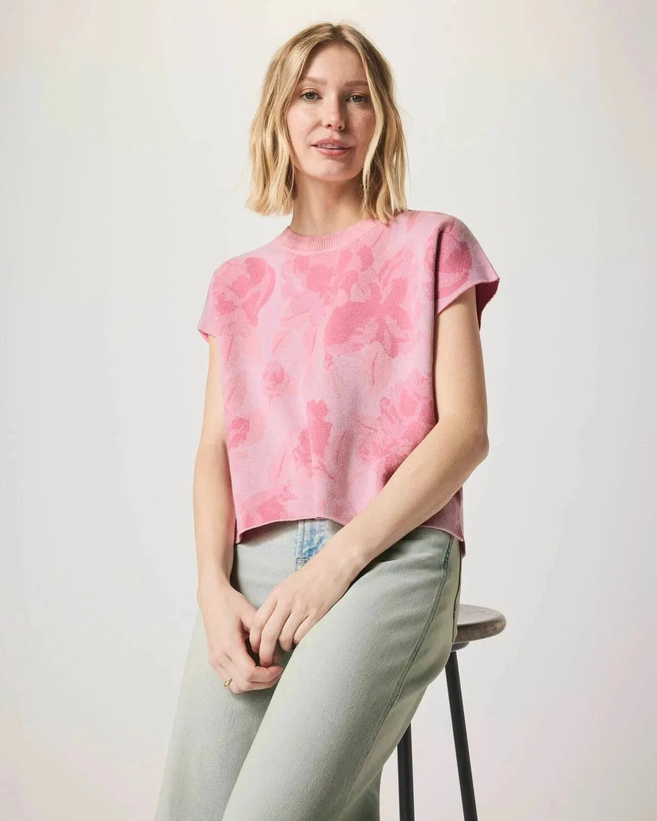Flora Floral Sweater by Splendid | Pink Floral Multi