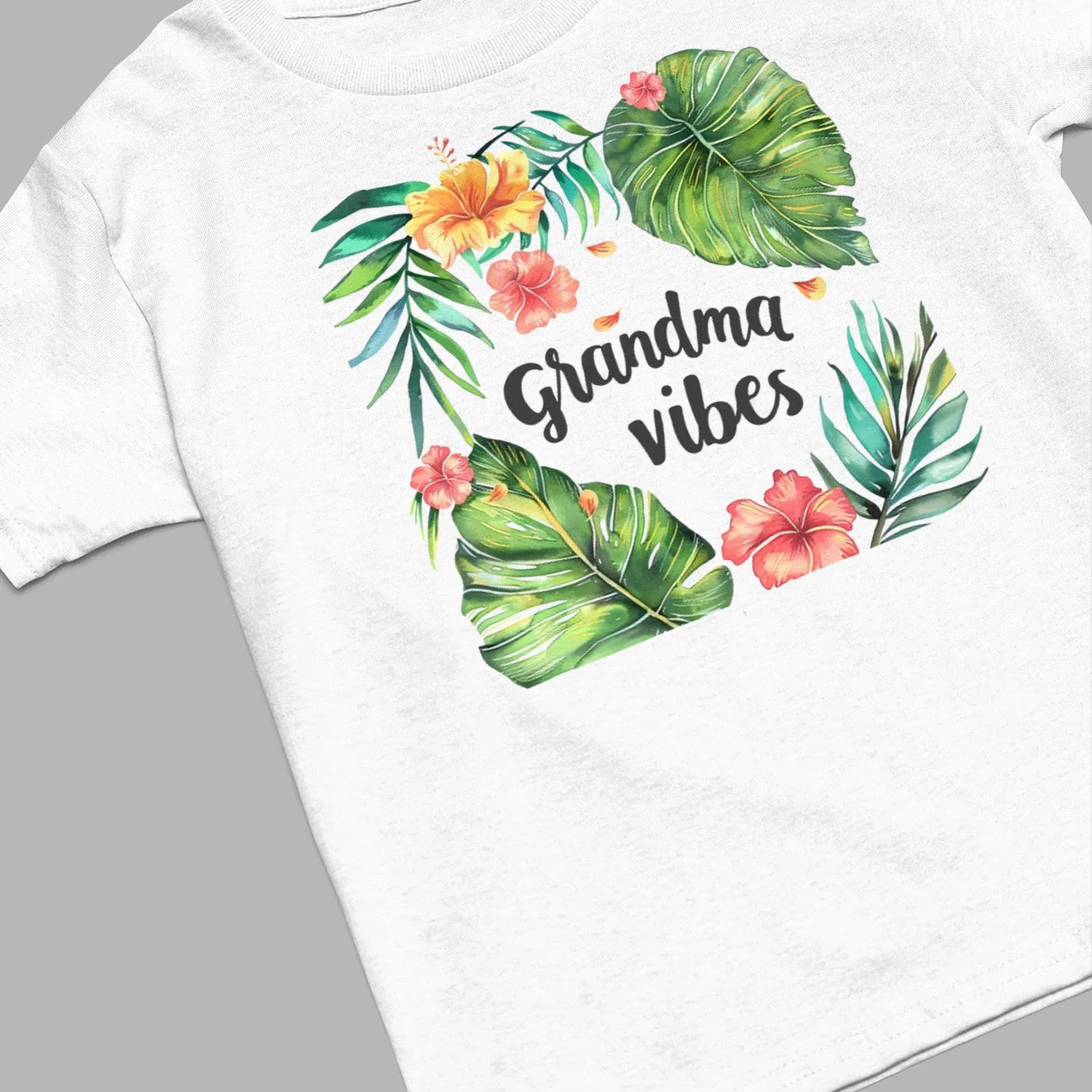 Floral Grandma Vibes T-Shirt, Cute Floral Grandma Vibes Shirt, Nana Flower Sweatshirt, Grandma Shirt, Grandma Gift, Mother's Day Gift