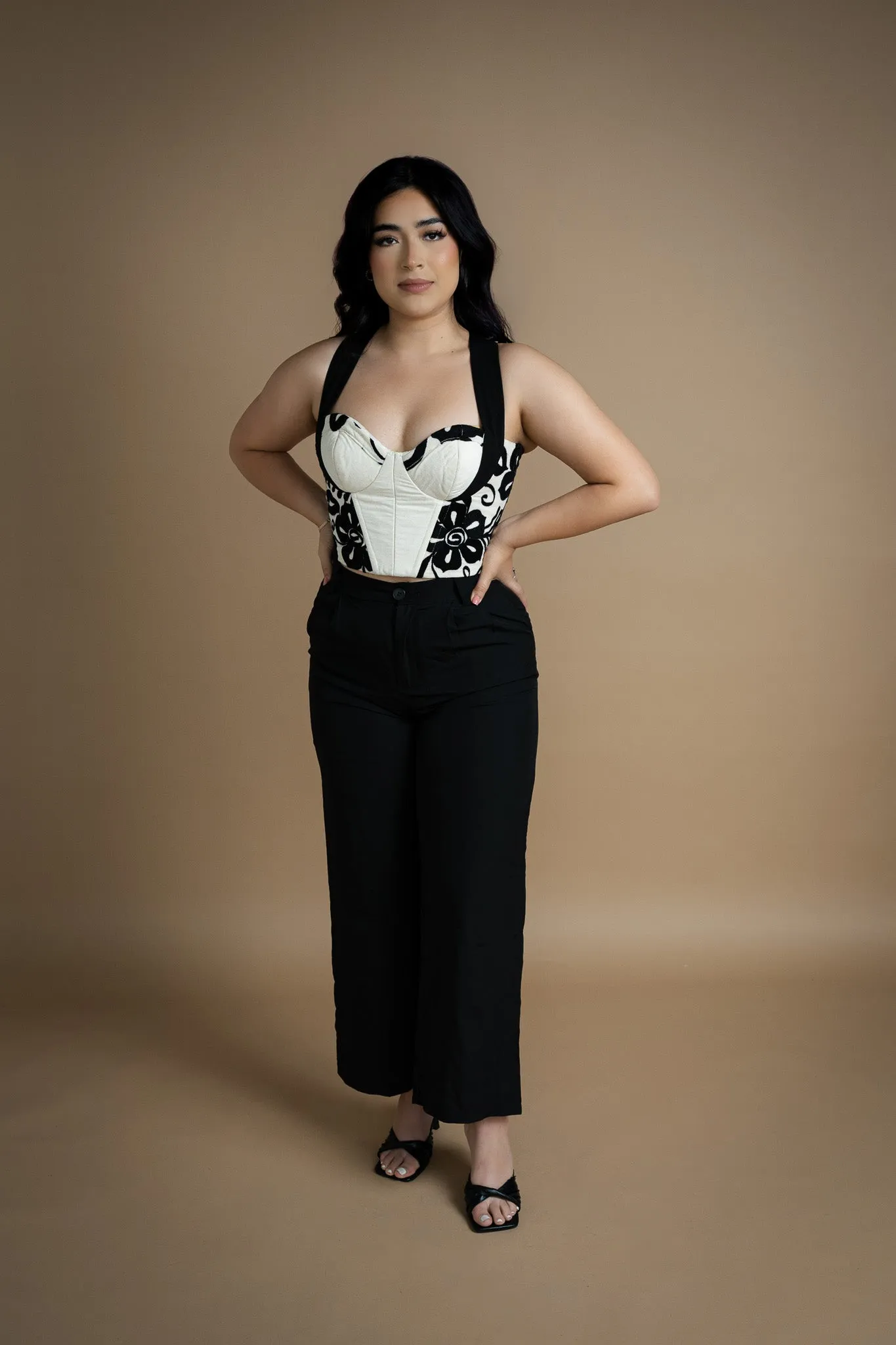 Flores Embroidered Bustier