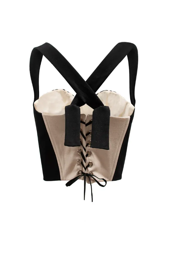 Flores Embroidered Bustier