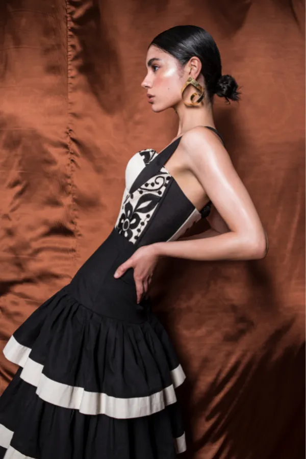 Flores Embroidered Bustier