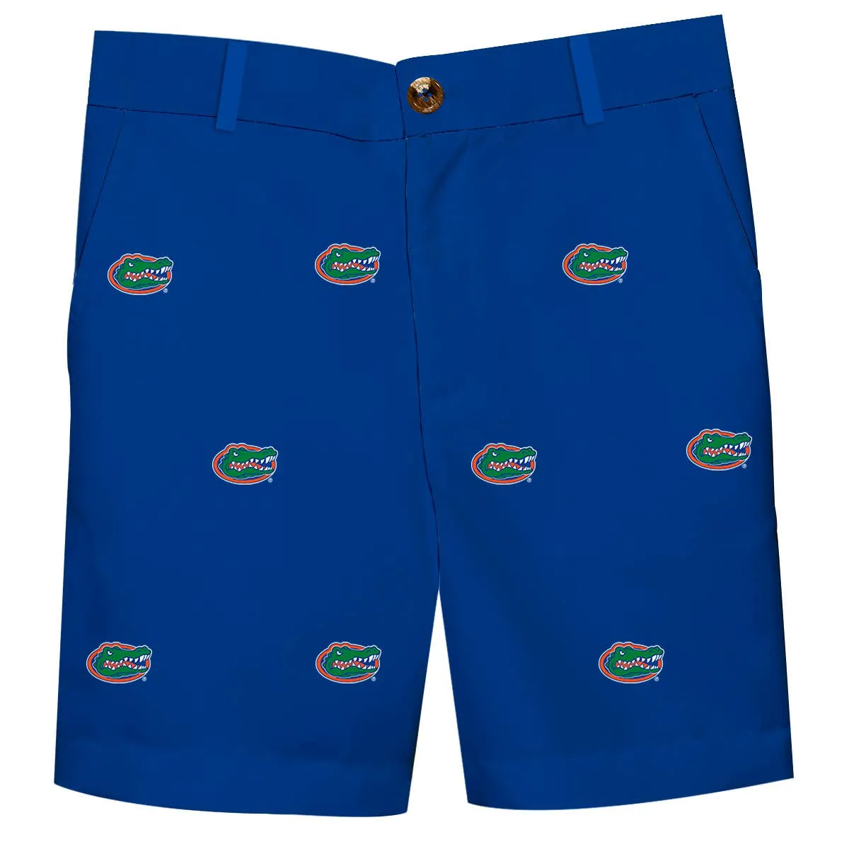 Florida Gators All Over Logo Blue Structured Shorts