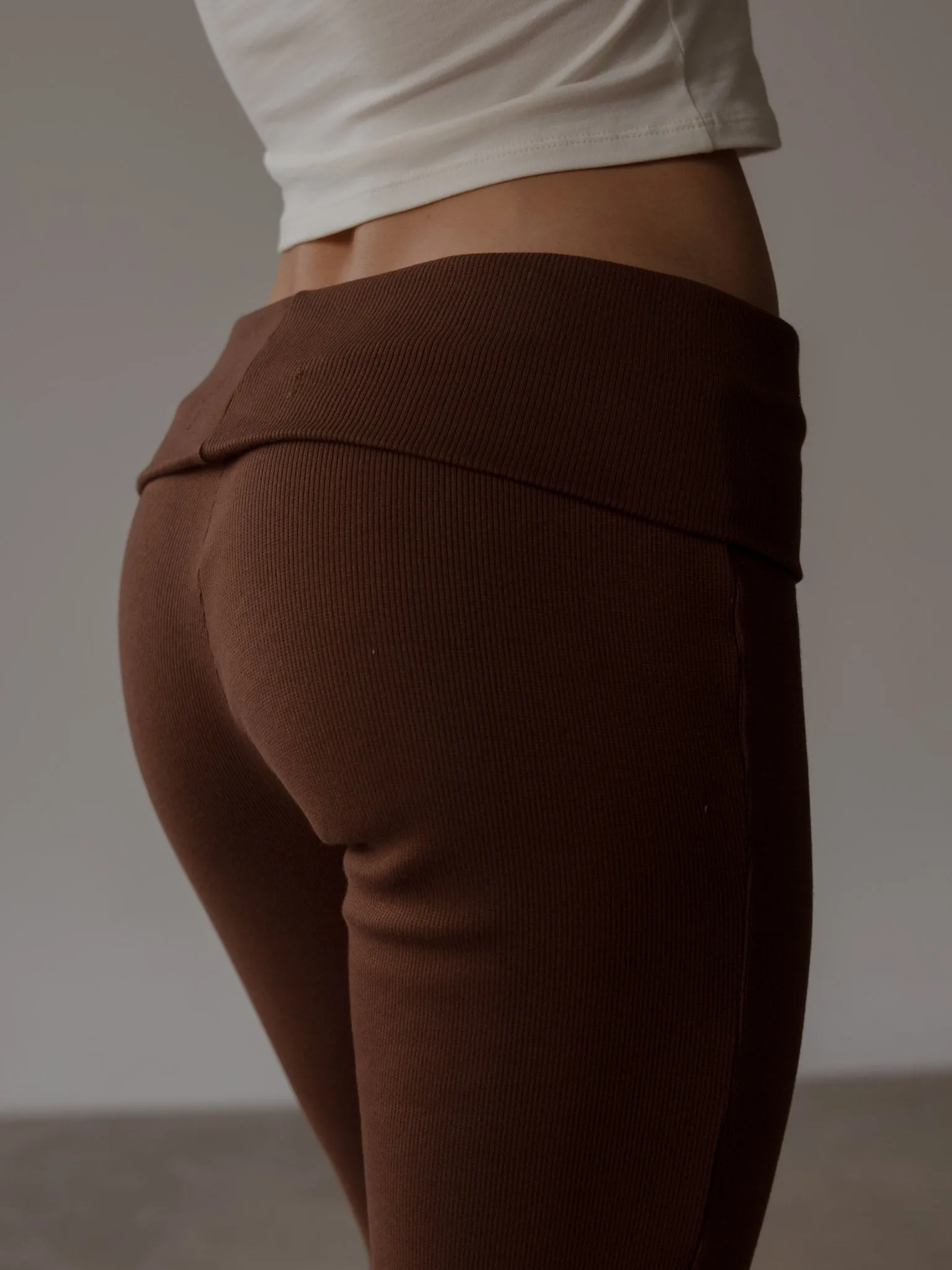 FOLDED LOUNGE PANT - ESPRESSO
