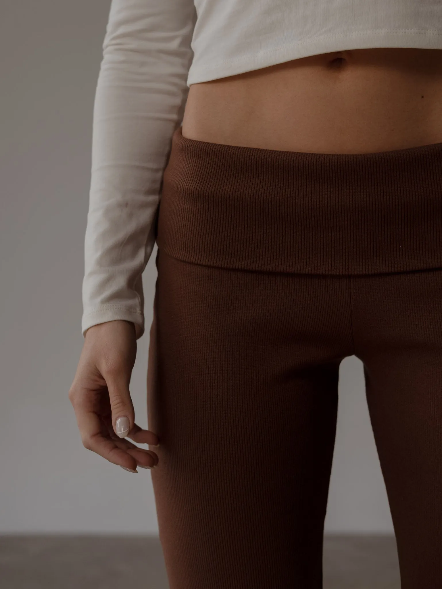 FOLDED LOUNGE PANT - ESPRESSO