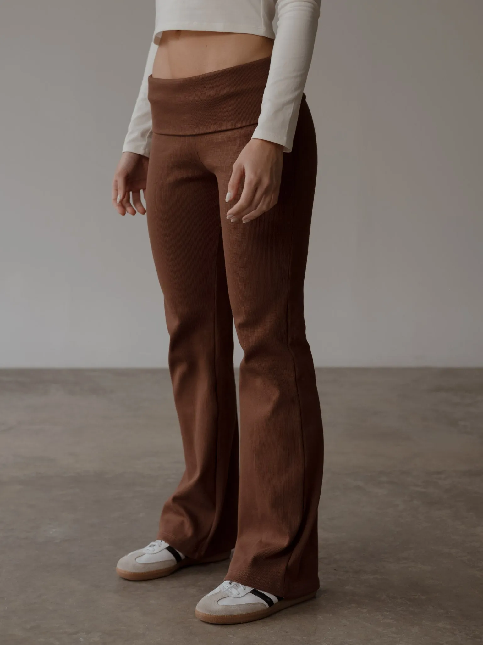 FOLDED LOUNGE PANT - ESPRESSO