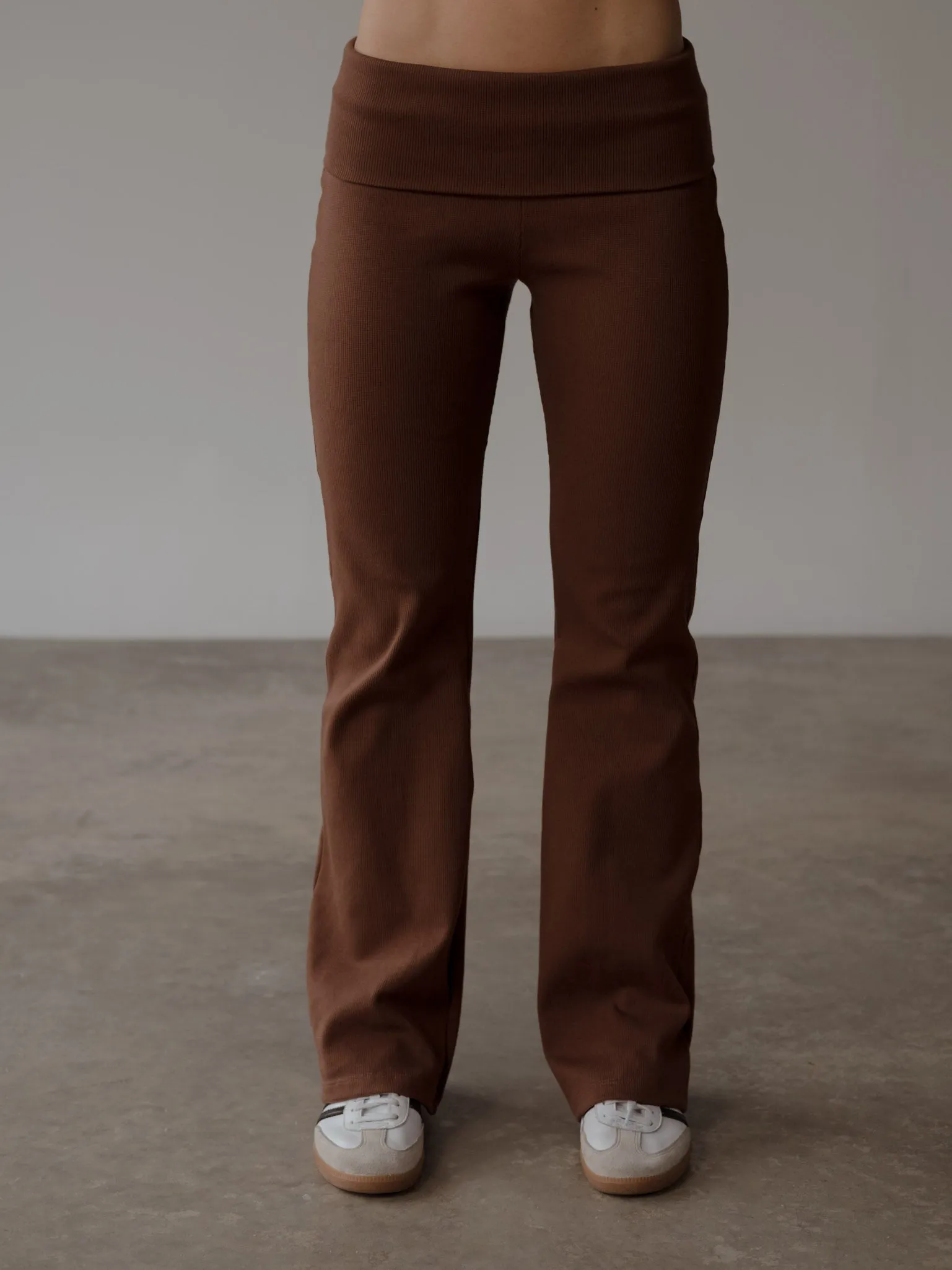 FOLDED LOUNGE PANT - ESPRESSO