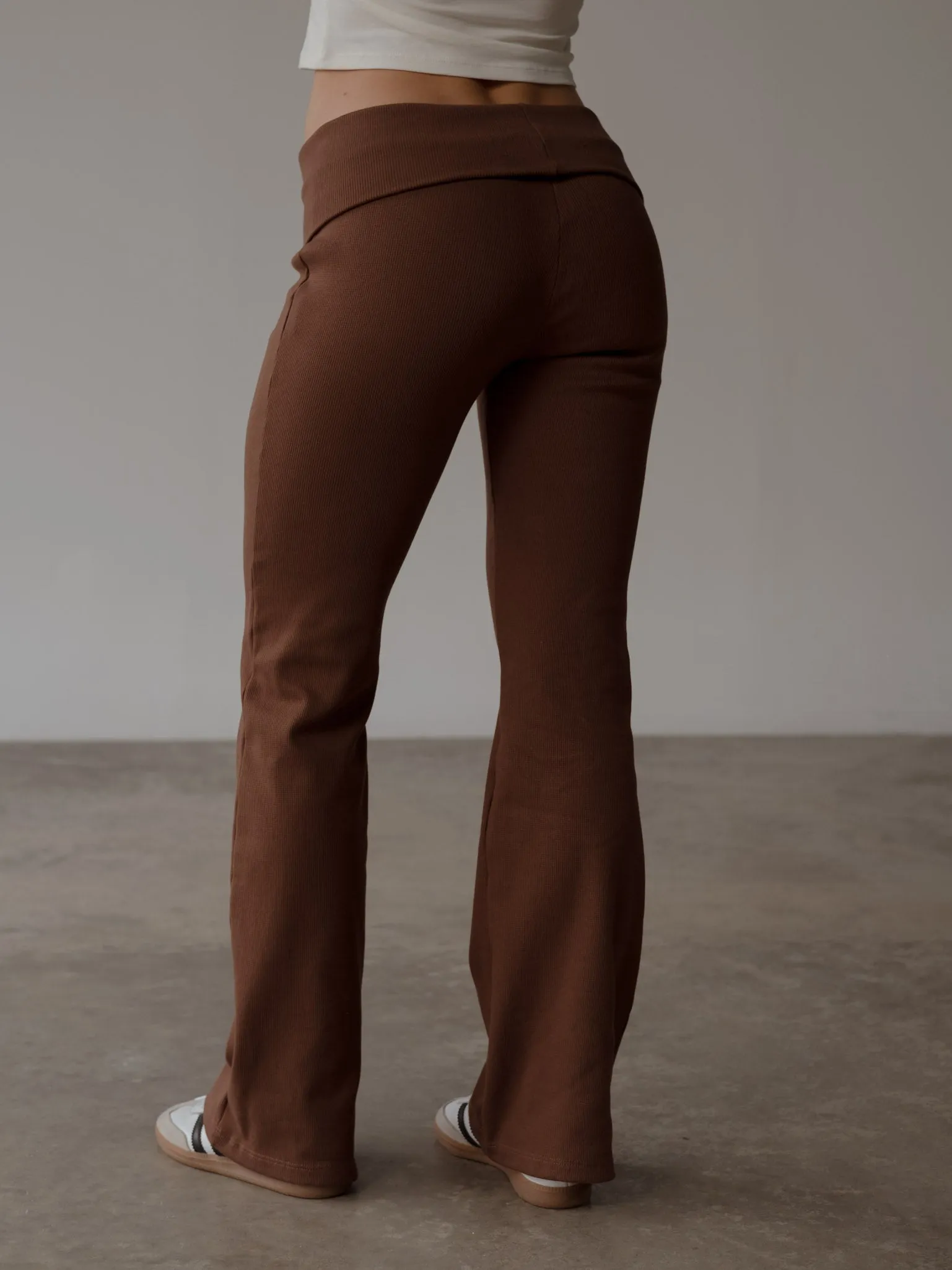 FOLDED LOUNGE PANT - ESPRESSO