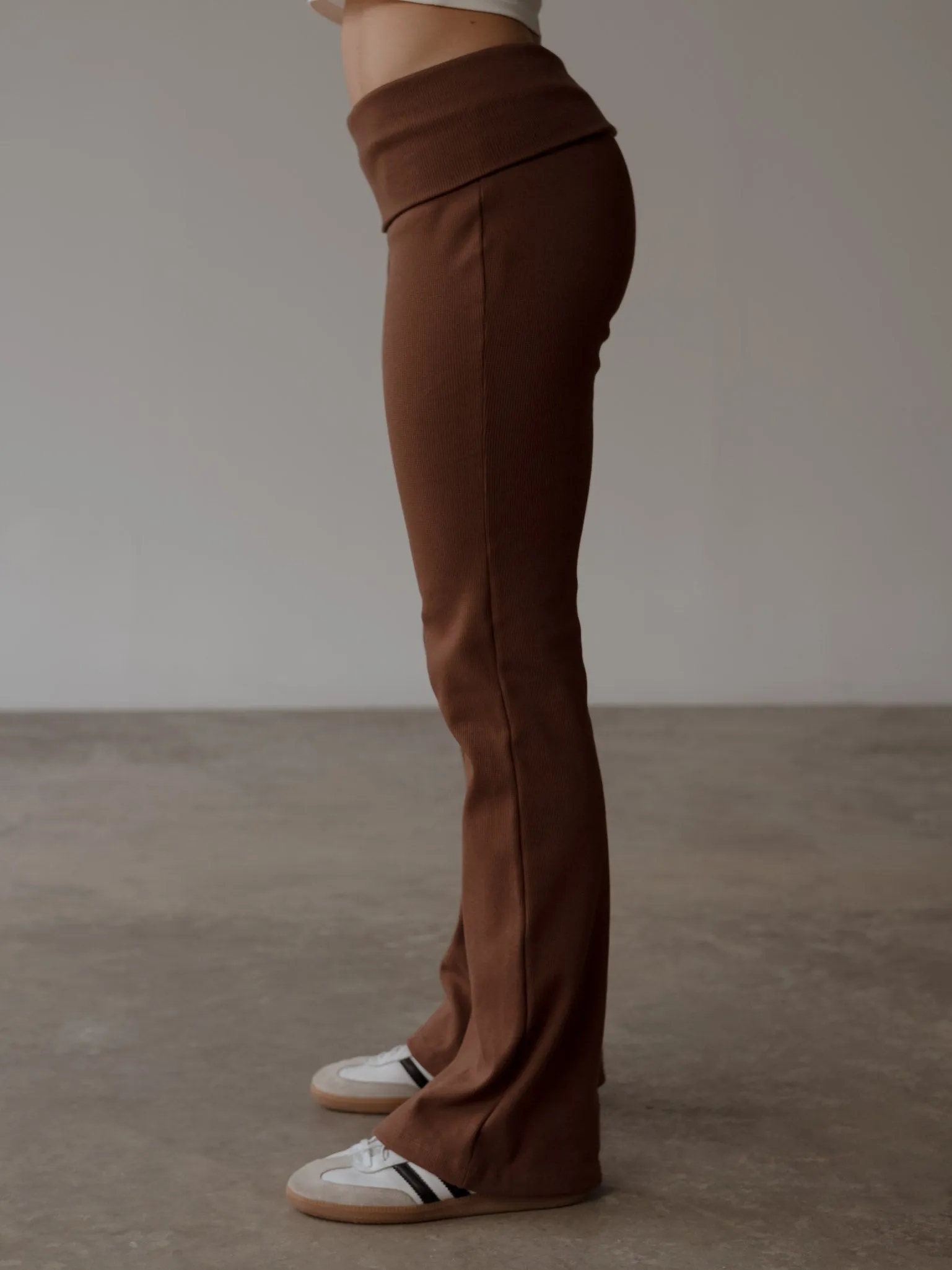 FOLDED LOUNGE PANT - ESPRESSO