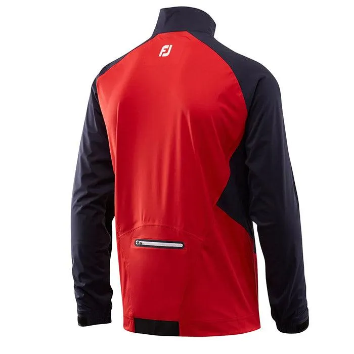 FootJoy FJ HydroKnit Rain Pullover S Red/Navy (23781)-Previous Seaso