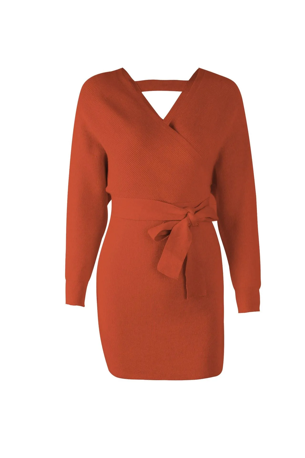 FOURBASIX Essential Knit Sweater Dress
