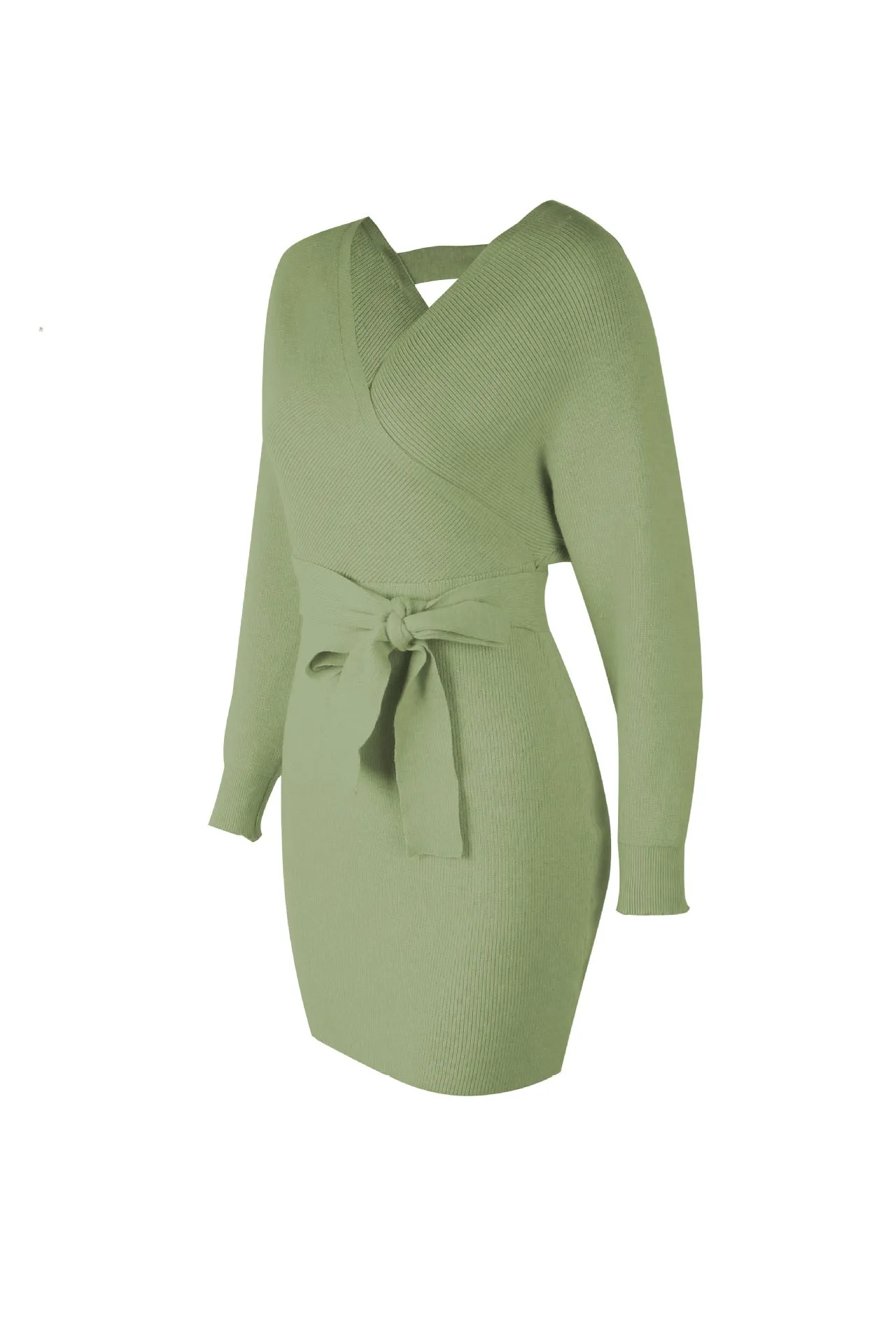FOURBASIX Essential Knit Sweater Dress