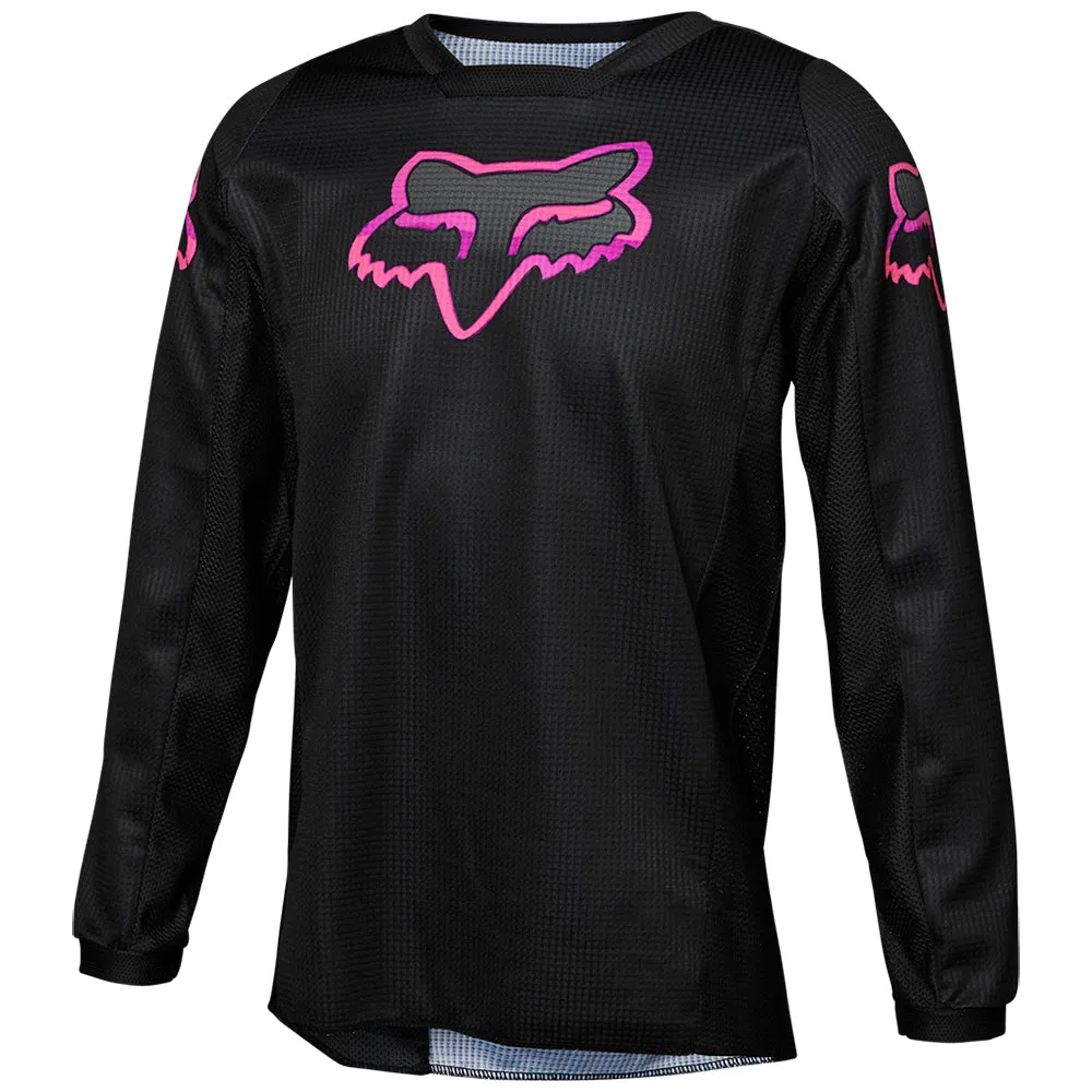 FOX YOUTH GIRLS BLACKOUT JERSEY [BLACK/PINK]