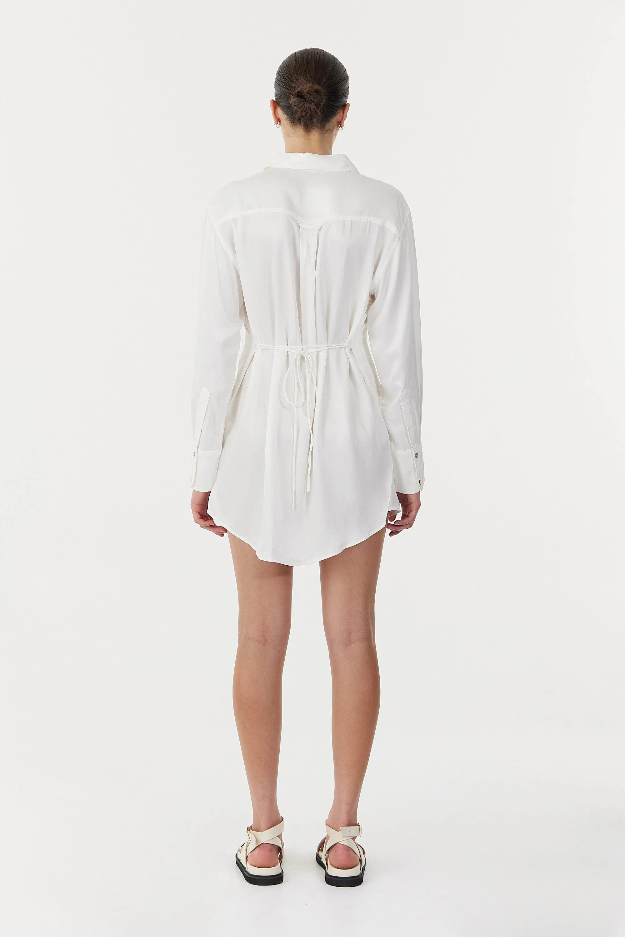FREE FALL SHIRT DRESS | POWDER