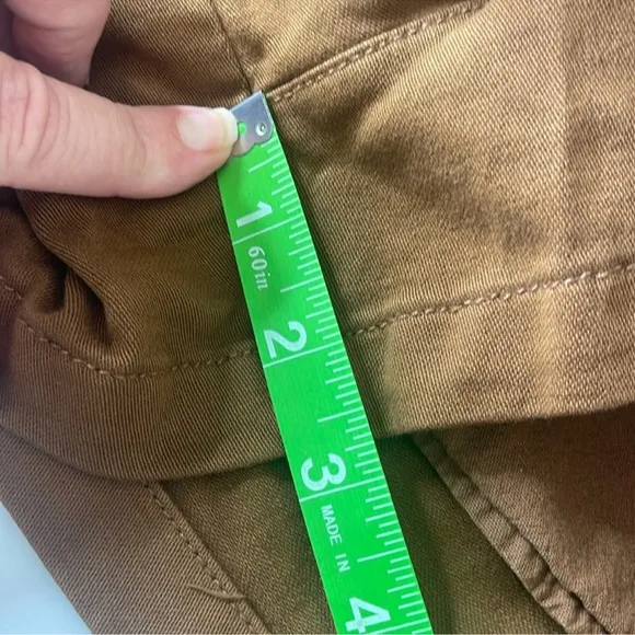 Free People Billie Chino Shorts Cigar Brown Size 8