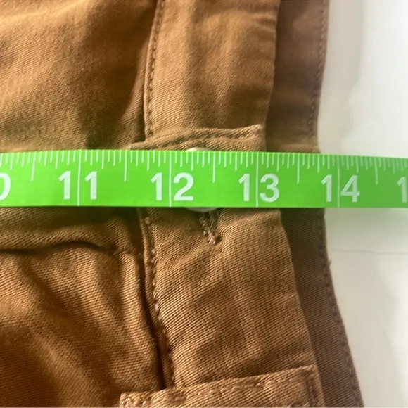 Free People Billie Chino Shorts Cigar Brown Size 8