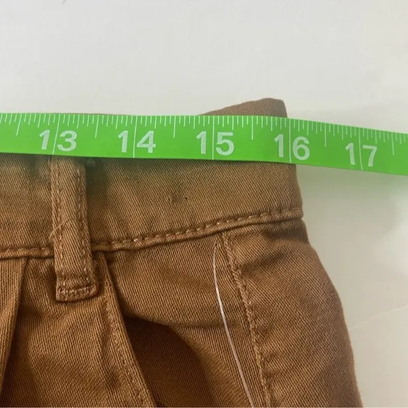 Free People Billie Chino Shorts Cigar Brown Size 8