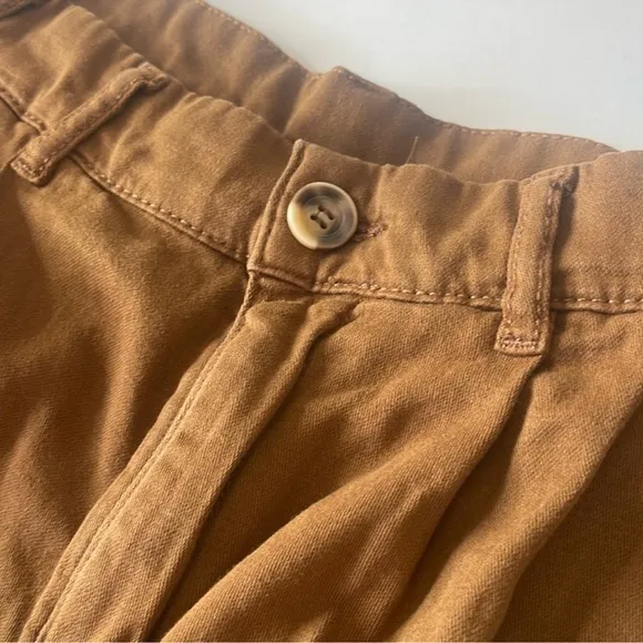 Free People Billie Chino Shorts Cigar Brown Size 8
