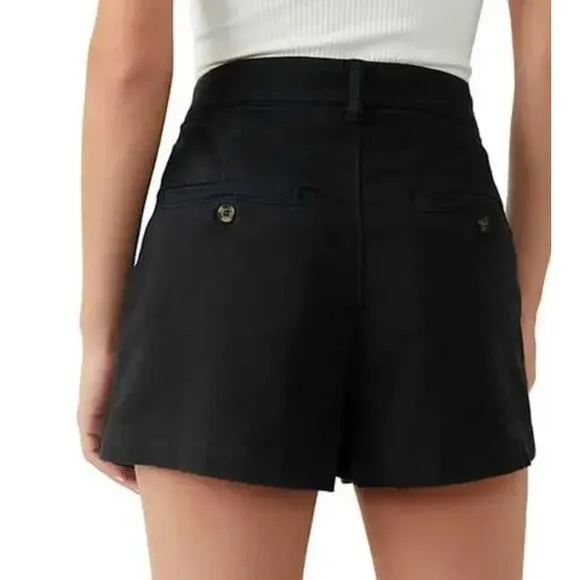 Free People Billie Chino Shorts in Black size 10
