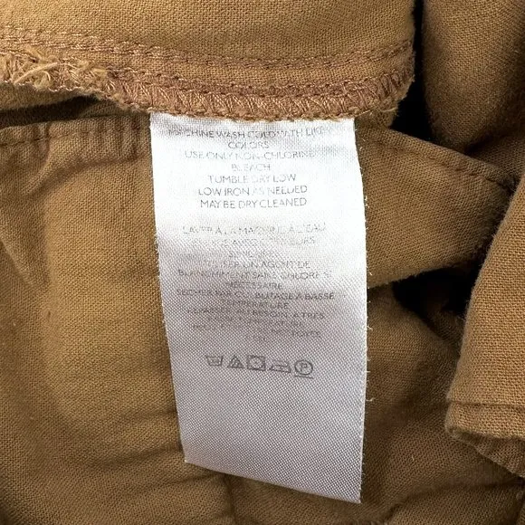Free People Brown &quot;Billie&quot; Chino Shorts sz 6