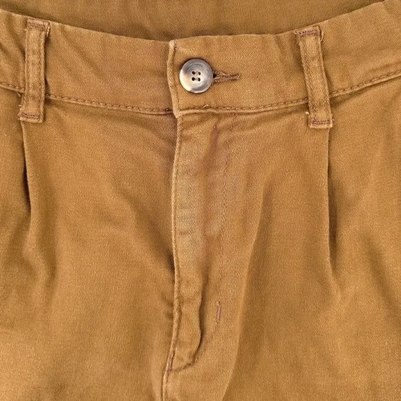 Free People Brown &quot;Billie&quot; Chino Shorts sz 6
