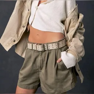 Free People NWT FP Billie Chino Size 12 Shorts in Willow 🤍