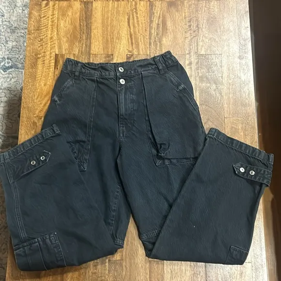 Free People We The Free Marx Slouchy Cargo Jeans Sz 25