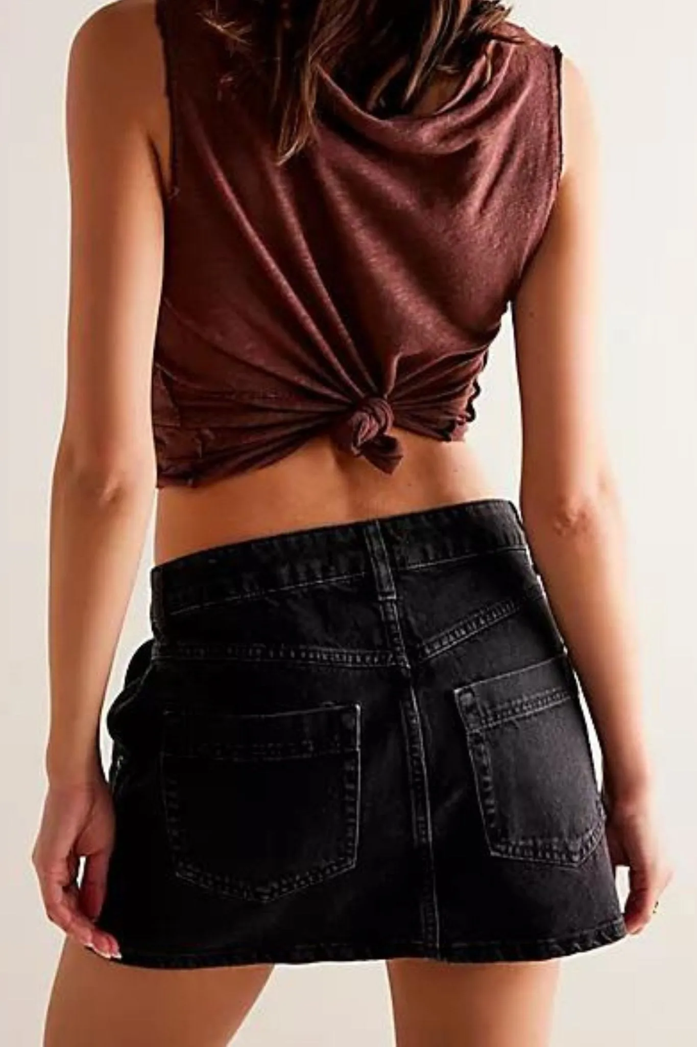 Free People: Wynne Denim Skirt in Eclipse