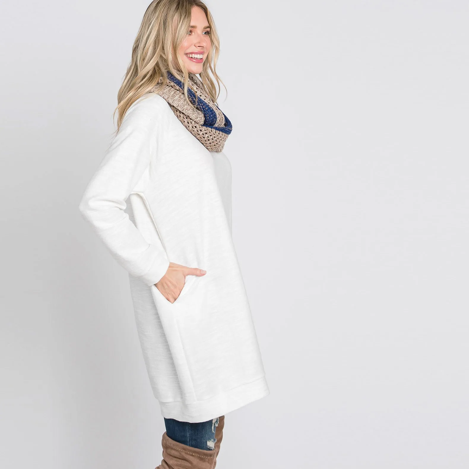 French Terry Sweatshirt Dress