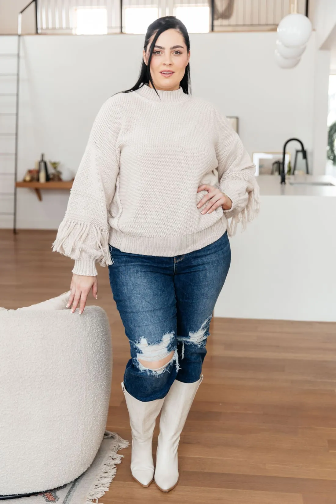 Fringe Detail Sweater