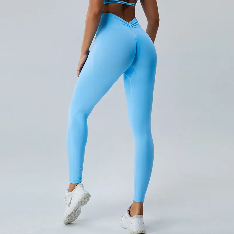 Frost High-Waist Seamless Scrunch Butt Leggings