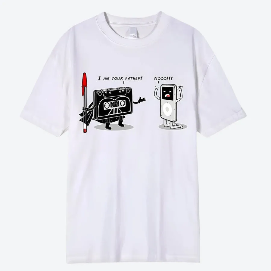 Funny Retro Tape Graphic T-Shirts