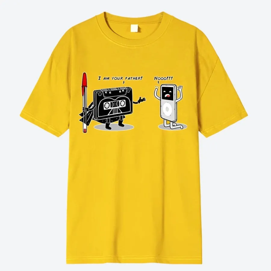 Funny Retro Tape Graphic T-Shirts