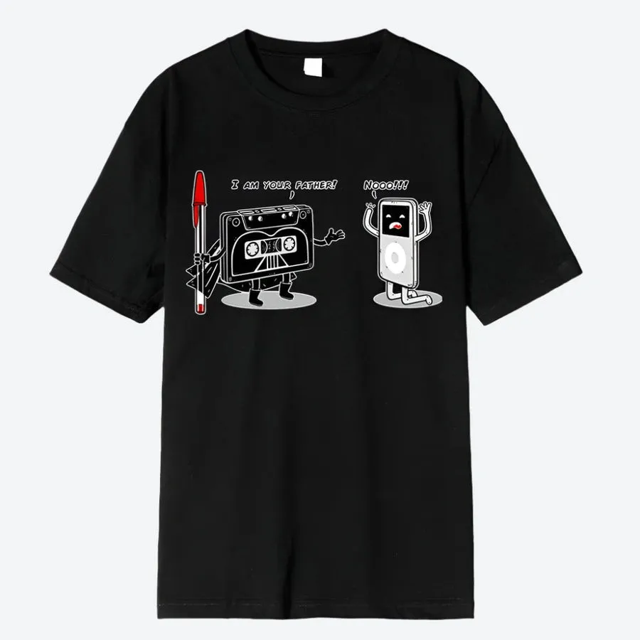 Funny Retro Tape Graphic T-Shirts