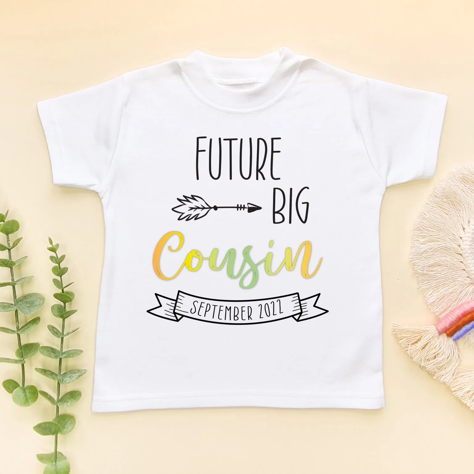 Future Big Cousin Personalised Date Toddler & Kids T Shirt