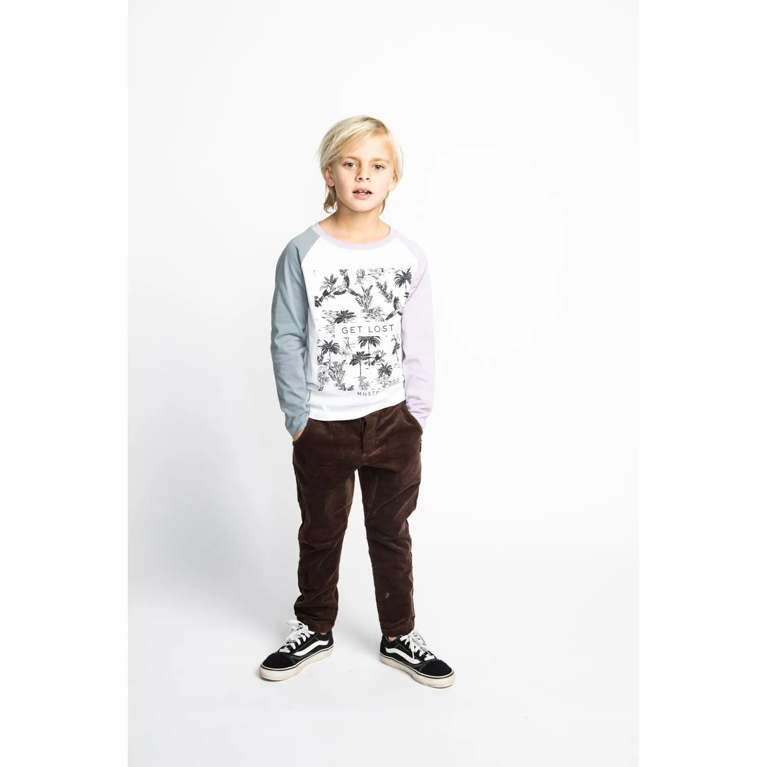 Garden Ls Tee - White/Lilac