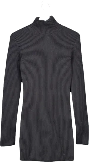 Gauge 81 Black Open Back Virgin Wool Mini Dress  SZ XS UK 8