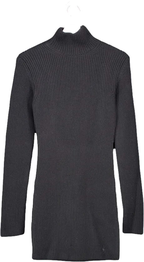 Gauge 81 Black Open Back Virgin Wool Mini Dress  SZ XS UK 8