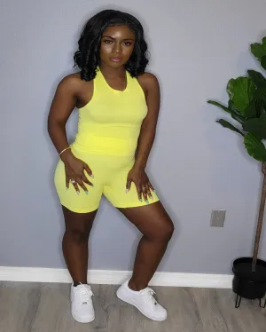 Gem Racerback Set (Lemon)