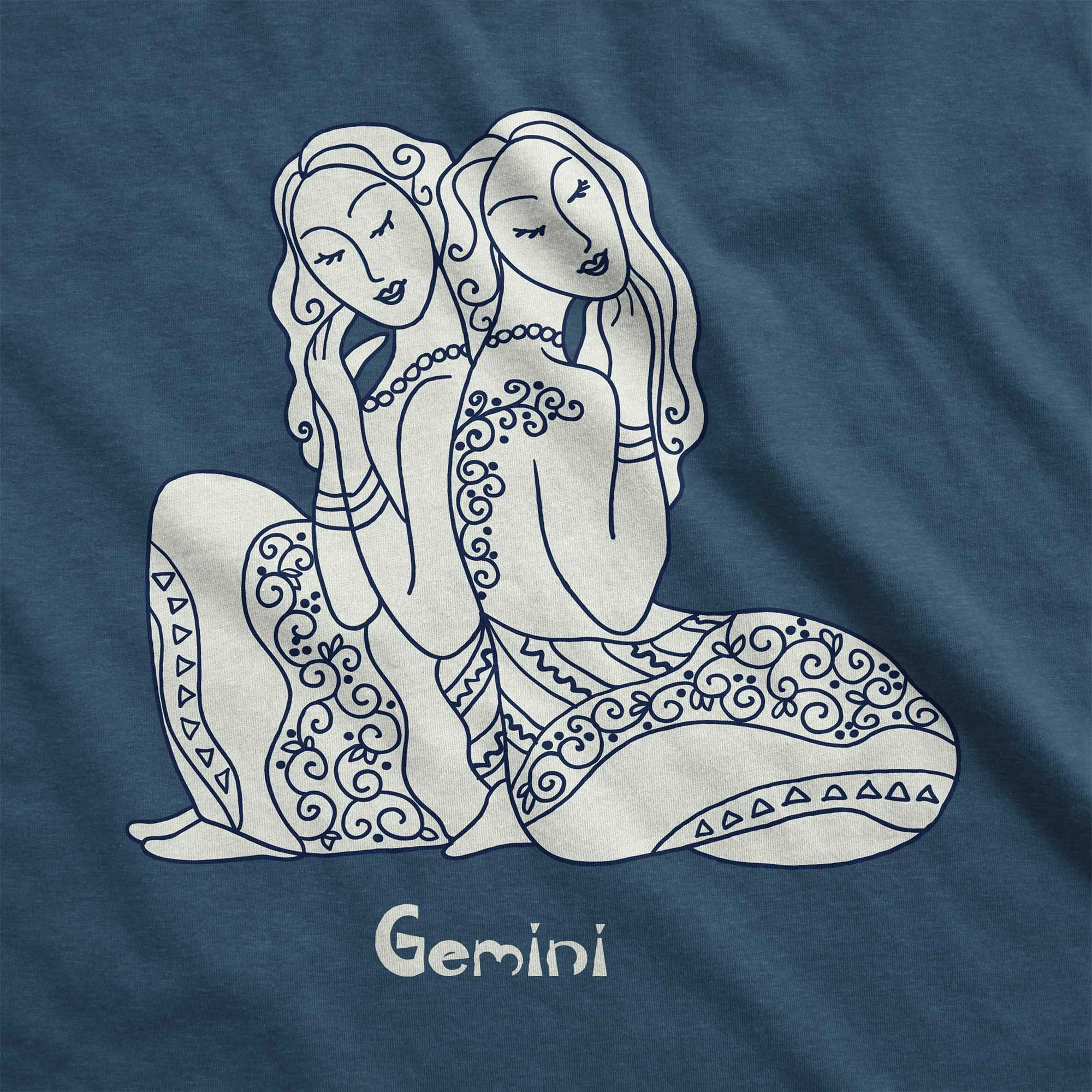 Gemini Zodiac Symbol - Women’s Flex Scoop Neck Tee