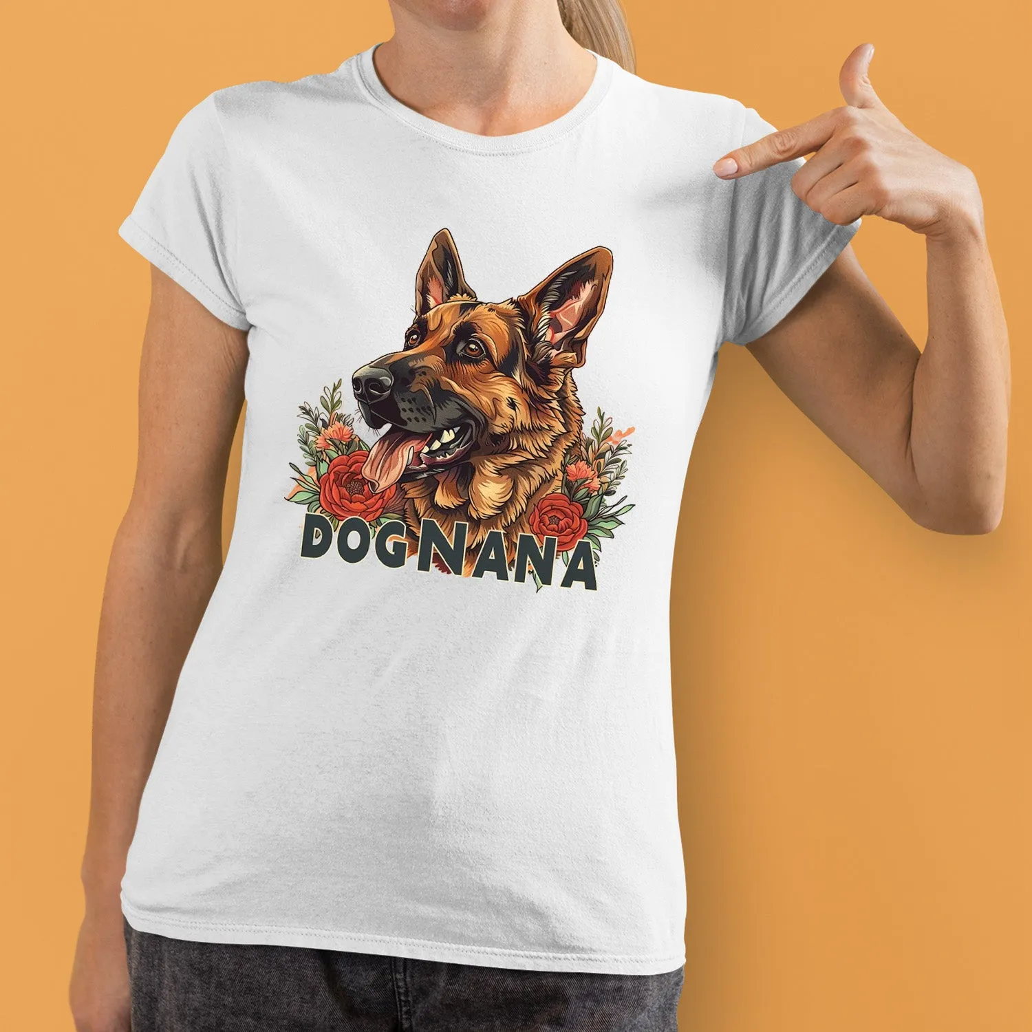 German Shepherd Dog T-shirt, Pet Lover Shirt, Dog Lover Shirt, Dog Nana T-Shirt T-Shirt, Dog Owner Shirt, Gift For Dog Grandma, Funny Dog Shirts, Women Dog T-Shirt, Mother's Day Gift, Dog Lover Wife Gifts, Dog Shirt