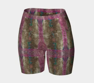 Glitter Yoga Shorts (Muliebris/Virilis)(Chrysalis Cohort) RJSTH@Fabric#6/Pink RJSTHs2024 RJS