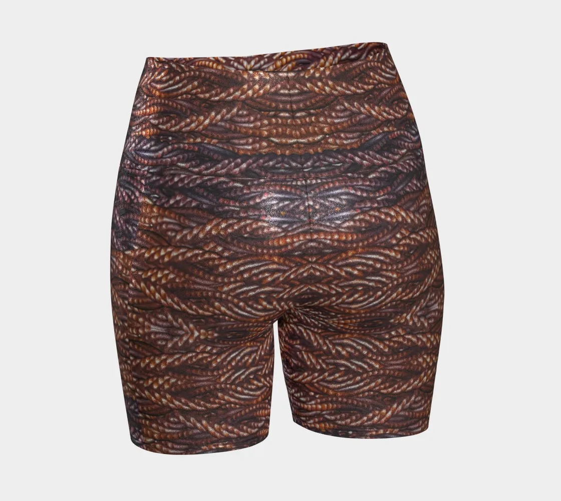 Glitter Yoga Shorts (Muliebris/Virilis)(Muliebris/Virilis)(Grail Hearth Core Copper Fabric) RJSTHs2024 RJS